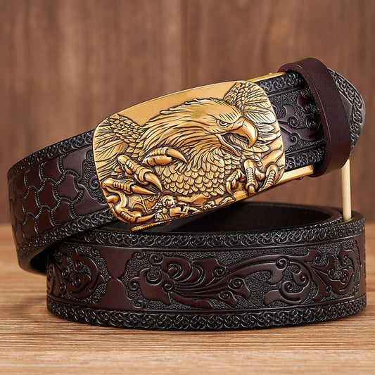 3.5CM Eagle Leather Belt