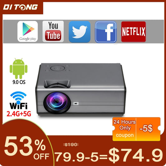 DITONG 1080P LED Mini Projector