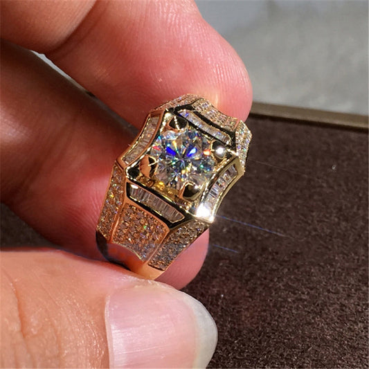 14K 3 Carat Gold Diamond Ring