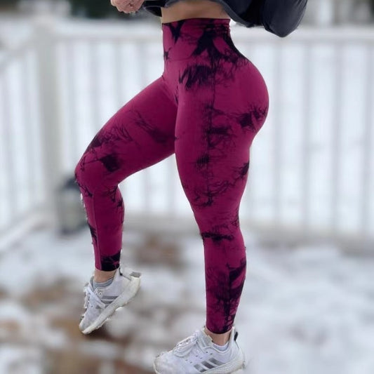 21 Color Tie Dye Seamless Leggings