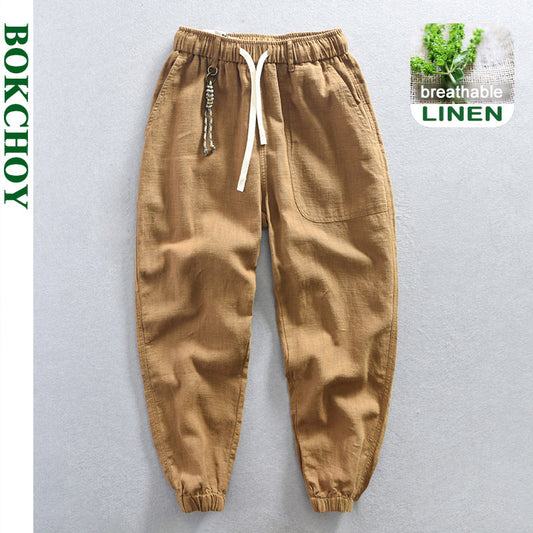 Loose Linen Casual Pants