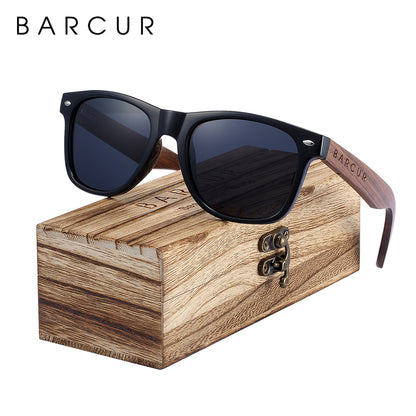 BARCUR Black Walnut Sunglasses