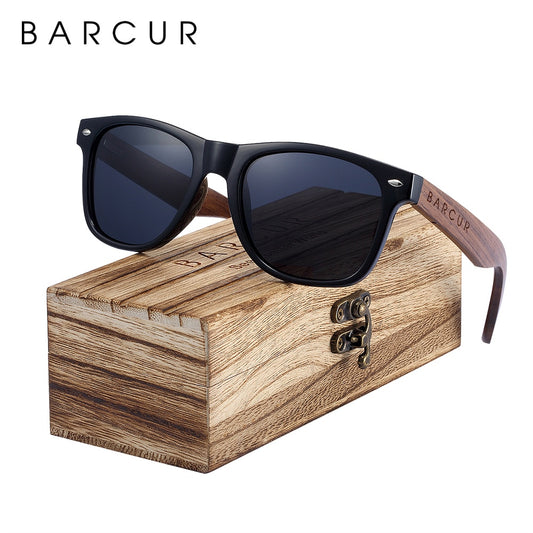 BARCUR Black Walnut Sunglasses