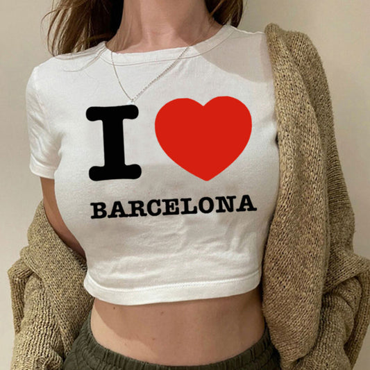 I Love Barcelona T Shirt