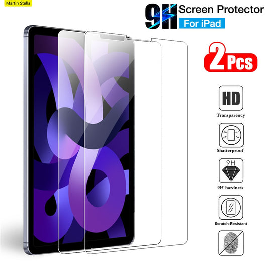 2 Piece Tempered Glass Screen Protector For iPad